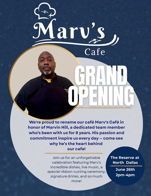 Marv's Cafe Grand Opening!